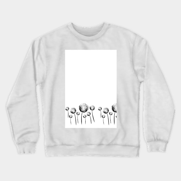 Dandelion Art Crewneck Sweatshirt by piksimp